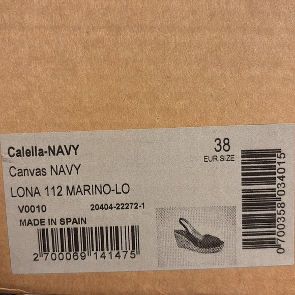 Viscata Calella Navy Espadrilles
Size 7 US / 38 EUR - Picture 6 of 6